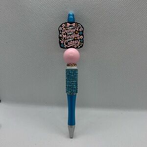 Handmade focal bead pen - funny adult theme